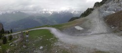 Archiv Foto Webcam Peisey Vallandry - Bergstation Sessellift Clocheret 15:00