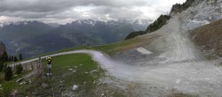 Archiv Foto Webcam Peisey Vallandry - Bergstation Sessellift Clocheret 19:00
