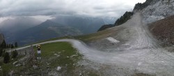 Archiv Foto Webcam Peisey Vallandry - Bergstation Sessellift Clocheret 21:00