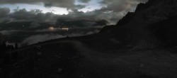 Archiv Foto Webcam Peisey Vallandry - Bergstation Sessellift Clocheret 03:00