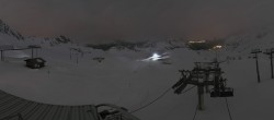 Archived image Webcam Les Arcs - top station chairlift Arcabulle 03:00