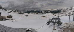 Archived image Webcam Les Arcs - top station chairlift Arcabulle 13:00