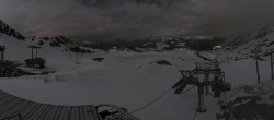 Archived image Webcam Les Arcs - top station chairlift Arcabulle 23:00