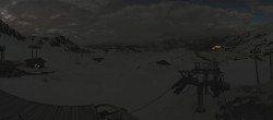 Archived image Webcam Les Arcs - top station chairlift Arcabulle 01:00