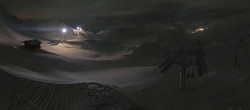 Archiv Foto Webcam Les Arcs - Bergstation Sessellift Arcabulle 23:00