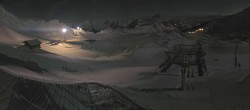 Archiv Foto Webcam Les Arcs - Bergstation Sessellift Arcabulle 01:00