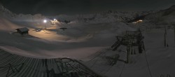 Archiv Foto Webcam Les Arcs - Bergstation Sessellift Arcabulle 03:00