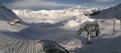 Archiv Foto Webcam Les Arcs - Bergstation Sessellift Arcabulle 09:00