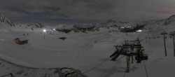 Archived image Webcam Les Arcs - top station chairlift Arcabulle 23:00