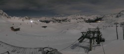 Archived image Webcam Les Arcs - top station chairlift Arcabulle 01:00