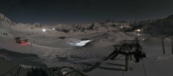 Archiv Foto Webcam Les Arcs - Bergstation Sessellift Arcabulle 23:00