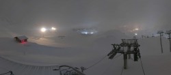 Archiv Foto Webcam Les Arcs - Bergstation Sessellift Arcabulle 03:00