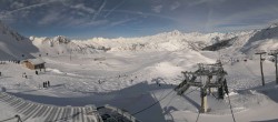 Archiv Foto Webcam Les Arcs - Bergstation Sessellift Arcabulle 11:00