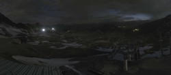Archiv Foto Webcam Les Arcs - Bergstation Sessellift Arcabulle 03:00