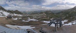Archiv Foto Webcam Les Arcs - Bergstation Sessellift Arcabulle 09:00