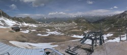 Archiv Foto Webcam Les Arcs - Bergstation Sessellift Arcabulle 11:00