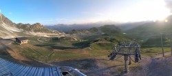 Archived image Webcam Les Arcs - top station chairlift Arcabulle 06:00
