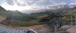 Archived image Webcam Les Arcs - top station chairlift Arcabulle 19:00
