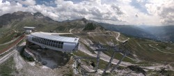 Archiv Foto Webcam Peisey Vallandry - Bergstation Sessellift Arpette 15:00