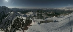 Archived image Webcam Peisey Vallandry - Top station cable car L`Aiguille Rouge 20:00