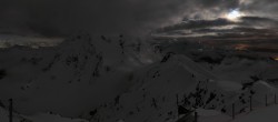 Archived image Webcam Peisey Vallandry - Top station cable car L`Aiguille Rouge 01:00