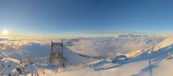 Archiv Foto Webcam Peisey Vallandry - Bergstation Gondel L`Aiguille Rouge 15:00