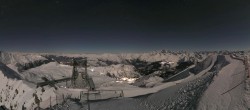 Archiv Foto Webcam Peisey Vallandry - Bergstation Gondel L`Aiguille Rouge 23:00