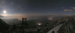 Archived image Webcam Peisey Vallandry - Top station cable car L`Aiguille Rouge 23:00