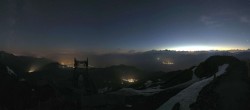 Archived image Webcam Peisey Vallandry - Top station cable car L`Aiguille Rouge 03:00