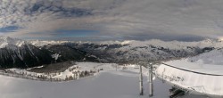 Archiv Foto Webcam Peisey Vallandry - Bergstation Sessellift Grizzly 09:00