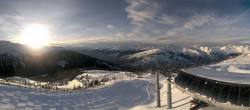 Archiv Foto Webcam Peisey Vallandry - Bergstation Sessellift Grizzly 15:00