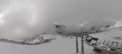 Archiv Foto Webcam Peisey Vallandry - Bergstation Sessellift Grizzly 13:00