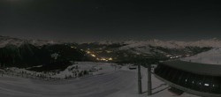 Archiv Foto Webcam Peisey Vallandry - Bergstation Sessellift Grizzly 05:00