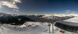 Archiv Foto Webcam Peisey Vallandry - Bergstation Sessellift Grizzly 13:00