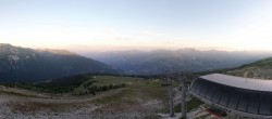 Archiv Foto Webcam Peisey Vallandry - Bergstation Sessellift Grizzly 05:00
