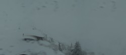 Archiv Foto Webcam Les Contamines Montjoie - Blick auf die Piste Signal 13:00