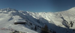 Archiv Foto Webcam Les Contamines Montjoie - Blick auf die Piste Signal 09:00