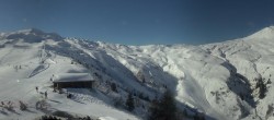 Archiv Foto Webcam Les Contamines Montjoie - Blick auf die Piste Signal 11:00