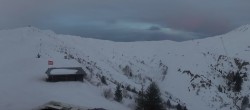 Archiv Foto Webcam Les Contamines Montjoie - Blick auf die Piste Signal 06:00