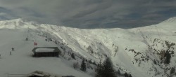 Archiv Foto Webcam Les Contamines Montjoie - Blick auf die Piste Signal 09:00