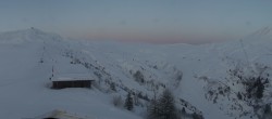 Archiv Foto Webcam Les Contamines Montjoie - Blick auf die Piste Signal 01:00