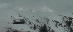 Archiv Foto Webcam Les Contamines Montjoie - Blick auf die Piste Signal 09:00
