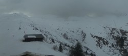 Archiv Foto Webcam Les Contamines Montjoie - Blick auf die Piste Signal 11:00