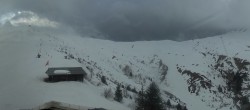 Archiv Foto Webcam Les Contamines Montjoie - Blick auf die Piste Signal 13:00
