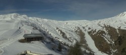 Archiv Foto Webcam Les Contamines Montjoie - Blick auf die Piste Signal 15:00