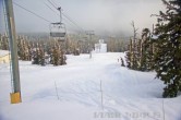 Archived image Webcam Timberline Lodge Ski Area - View Jeff Flood Express 18:00