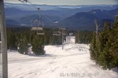 Archived image Webcam Timberline Lodge Ski Area - View Jeff Flood Express 08:00