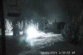 Archived image Webcam Timberline Lodge Ski Area - View Jeff Flood Express 19:00