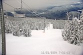 Archived image Webcam Timberline Lodge Ski Area - View Jeff Flood Express 01:00