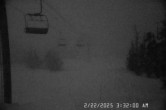 Archived image Webcam Timberline Lodge Ski Area - View Jeff Flood Express 02:00